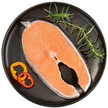 棠鲜生新鲜三文鱼（大西洋鲑鱼）鱼头鱼肉 海鲜水产生鲜三文鱼 三文鱼切段(银鲑)500g