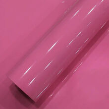 汽车亮光面改色膜全车贴车身亮光面贴膜亮光黑白红橙黄绿贴纸 粉红色【亮光】 1.5米*0.2米长