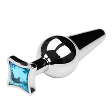 润裕   后庭金属铝合金肛塞可替换扑克牌底座精灵后庭扩肛塞sm成人性玩具 方块底座(精灵4)