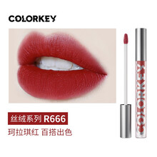 colorkey珂拉琪空气唇釉口红雾面丝绒哑光唇釉持久保湿镜面显白不易沾杯李佳琪 丝绒系列R666
