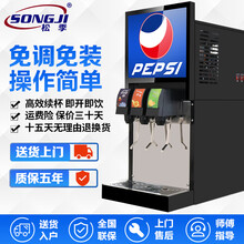 松季可乐机商用小型可乐糖浆全自动冷饮机现调汉堡店三阀自助果汁碳酸饮料机 三阀可乐机