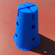 幼儿园早教单元插桶万象组合平衡圆桶跨栏雪糕筒儿童感统训练器材 蓝色 蓝色单元桶一个