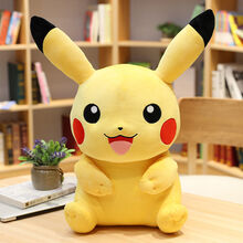 皮卡丘玩偶陪睡皮卡丘公仔儿童毛绒玩具抱枕女孩布娃娃玩偶梵达森女孩六一儿童节礼物女儿 大笑款 约40厘米