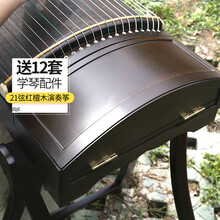 扬州楠木素面古筝 牛骨弦槽古筝演奏古筝 褐色