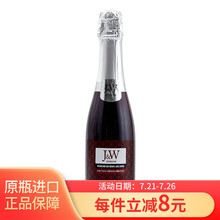 超市	西班牙原瓶原装进口J&W艾加无醇无酒精起泡气泡酒葡萄酒充气型葡萄汁 红葡萄1*375ml单支装