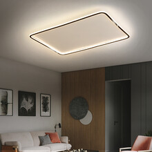 欧帝圣斯 客厅灯led吸顶灯简约现代全屋灯具套餐组合三室两厅灯北欧创意卧室餐厅灯新款超薄灯饰 客厅灯-110*60*5CM-132W无极调光
