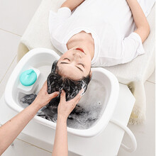 贝睿洗头发躺椅床孕妇月子宝宝洗发盆台大人老人儿童家用躺着洗头神器 白色