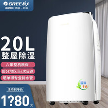 格力（GREE）除湿机 抽湿机 除湿器 家用 低噪 卧室 20L/D 适用面积50-100㎡ DH20EF
