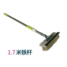 2.4米不锈钢伸缩杆大货车车刷洗车拖把猪鬃毛刷公交刷车大巴车刷 1.7米车刷(铁杆)