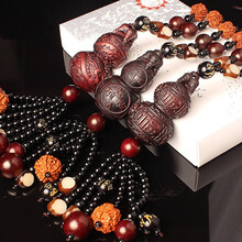 优喆胜汽车挂件高档车载车内饰品小车子桃木挂饰 香水桃木葫芦装饰品挂件吊坠出入平安符男士