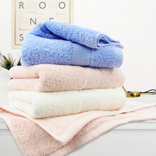 新亚 毛巾 纯棉大方巾3条装 全棉小毛巾洗脸巾儿童毛巾 擦手巾 35×35cm