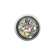 精沐平底异形钻方钻白钻白色水钻美甲钻饰品水晶美甲贴钻美甲网红钻长钻方钻心形钻椭圆钻爱心钻幻彩钻幻影钻 幻彩钻50颗（5款各10颗）