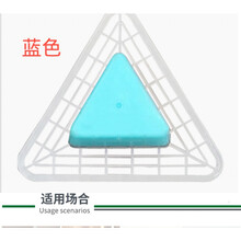 小便斗防臭器男小便池过滤网防溅垫除臭芳香球尿斗香片垫片三角块 蓝色12块