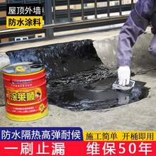 精卫 911聚氨酯防水涂料沥青防水材料屋顶裂缝防水补漏材料防水胶 黑色油性聚氨酯  单组份 15KG(高弹高密度橡胶涂膜)+工具