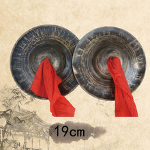 戏曲专用 15 17 19 20 公分京镲道士用品法器小钹手工青铜法器 19公分