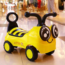 遛娃神器滑步车滑行车扭扭车带音乐摇摆车1-3岁男儿童女宝宝溜溜车滑行车妞妞车玩具车 升级小蜜蜂+音乐灯光+礼包