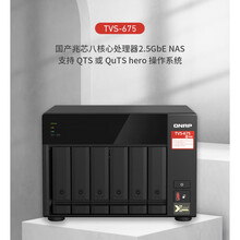 TVS-675-8G 高八核心 2.5GbE 企业级办公大容量网络数据存储NAS私有云 TVS-675+希捷企业盘(10T*6)