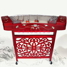 402扬琴乐器 红花梨木扬琴 初学 入门 五码十音 演奏杨琴厂家直发 仿红木贴雕402