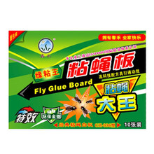 晗畅苍蝇贴强力粘苍蝇纸粘蝇板沾蚊蝇杀手捕捉器灭蝇子神器一扫光家用 10张苍蝇贴