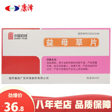 中国药材 益母草片0.6g*48片/盒 调经月经不调产后恶露不绝 广东环球制药