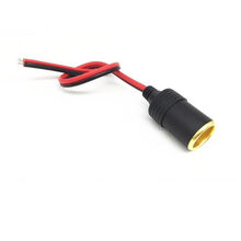 12v24v汽车大功率点烟器母座车载插座改装电瓶夹转点烟带保险 2.5平方线 长2米(纯铜款) 母座+线 带50A电瓶夹