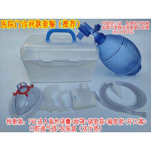 简易呼吸器人工复苏器彦大简易呼吸气囊急救手动呼吸球 特惠蓝色pvc成人球囊标配盒装