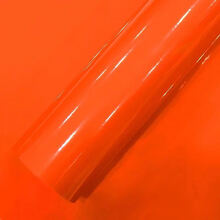 汽车高光亮面改色膜贴纸改装车身内外饰全整车改色贴车贴膜车顶膜 橙色【亮光】 1.5米*1米长