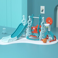 智想 多功能【滑滑梯+秋千+篮球架】儿童室内玩具加厚家用组合 宝宝游乐场婴儿玩具1-3-6岁男女孩生日礼物