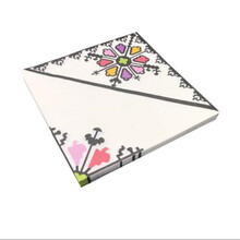 彩色印花纸巾餐巾纸 中国风青花瓷 蓝色黑白花纹 洒杯插花纸04 情系一家