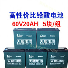 天能电池12V20A电动车三轮车干电池48V60V72V铅酸电瓶12V照明 60V20AH天能电池(5个)