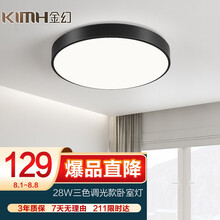 超市	金幻 led卧室灯吸顶灯LED调光创意卧室北欧简约个性灯具