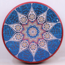 新疆维吾尔手工民族乐器彩绘手鼓舞蹈演出新疆饭店装饰鼓新疆手鼓 直径：20cm