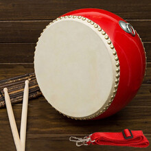 阿萨斯 扁鼓牛皮鼓儿童成人演出鼓文化活动堂鼓12英寸