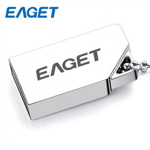 忆捷（EAGET）U8M 时尚个性U盘 防水金属迷你创意车载优盘网红抖音U盘 挂链音乐盘 16GB