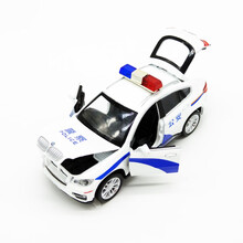 彩珀1:26宝马X6警车 四开门警察车模 儿童玩具合金汽车模型玩具 大号X6警车 1比26