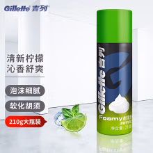 吉列剃须泡沫210g刮胡泡剃须膏刮胡膏男士剃须刀泡沫清新柠檬型 柠檬香型剃须泡x1