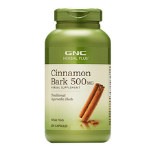 健安喜（GNC）肉桂片精华胶囊 美国进口辅助降血糖调节三高中老年人血糖平衡片 糖尿病人无糖食品 500mg 200粒1瓶