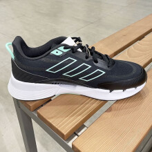 阿迪达斯 （adidas）男鞋清风系列运动鞋子2025夏季新款时尚休闲鞋舒适透气缓震跑步鞋 IE7742黑色 40.5 (250mm)