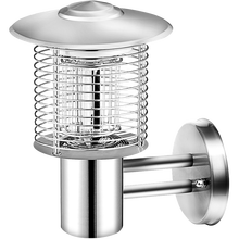 爱尚品户外灭蚊灯室外灭蚊器驱蚊器餐厅别墅公园田园灭虫灯捕蚊器 DW-01B银色 接电+灭蚊