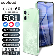 酷派（Coolpad）COOL60 全新6纳米5G手机 128G八核4900毫安长续航轻薄大屏游戏电竞学生老年人百元智能机 淡水绿