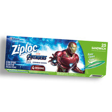 Ziploc 密保诺 食品密封袋 小号25个 【漫威IP装】 可重复使用 保鲜袋 收纳袋 储奶袋 冰雪奇缘米老鼠随机发