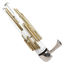 乐府诗（YUEFUSHI） 笙乐器专业21簧扩音笙圆笙活斗笙乐器初学者赠送笙配件笙盒包邮 21簧紫竹白色烤漆铜斗笙-活斗 D调