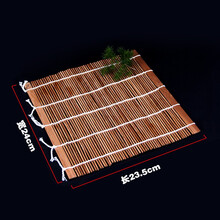 南屋晾肉竹架支架造景竹帘酒店创意意境菜餐具器皿农家乐餐具厨师用品工具白肉架 造景竹帘