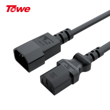 同为（TOWE）PDU/服务器C13转C14电源转换延长线(10A) 3*1.5平1.8m TW-F-C13/C14 1.8M