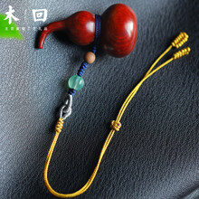 木回 印度小叶紫木雕古董文玩葫芦包包挂件礼品 木质葫芦手把玩件 汽车后视镜挂饰品 生日礼物