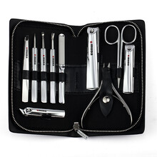 欧美达指甲套装 修甲美容10件套 不锈钢指甲钳指甲剪 修脚刀脚趾甲剪嵌甲专用钳家用 指甲刀10件套