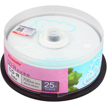 纽曼（Newsmy）CD-R 52速 700M阳光系列 桶装25片 刻录盘（云阳两种图案随机发售）-新老包装随机发货