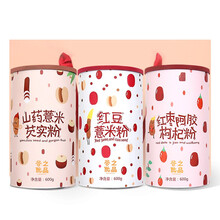 谷之优品 长辈定制自然舒心套餐组合 红枣阿胶枸杞粉红豆薏米粉山药芡实粉送礼佳品