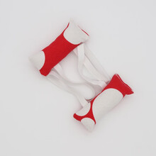 贝琪雅幼儿园布艺拉力器感统课件活动玩具健身软做操儿童宝宝体能训练器 布艺拉力器红色脚丫