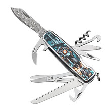 汉道多功能刀具户外装备折叠小刀多用组合剪刀车载应急工具 机车